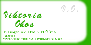 viktoria okos business card